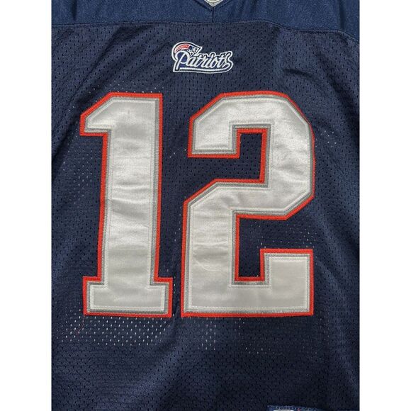 Tom Brady #12 On‎ Field Jersey Reebok NFL Equipment Adult Size 48 (XL) Patriots - Picture 2 of 9